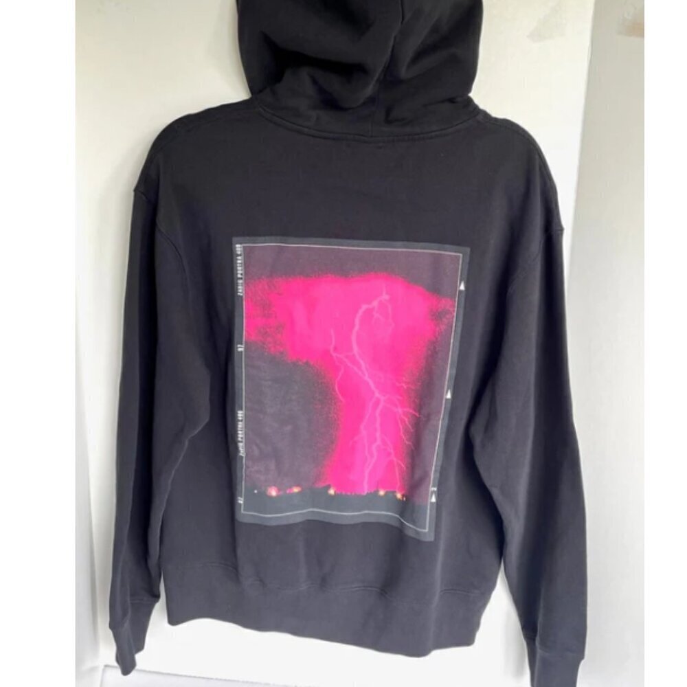 Zadig & Voltaire Black Thunderbolt Graphic Hoodie - Size Small